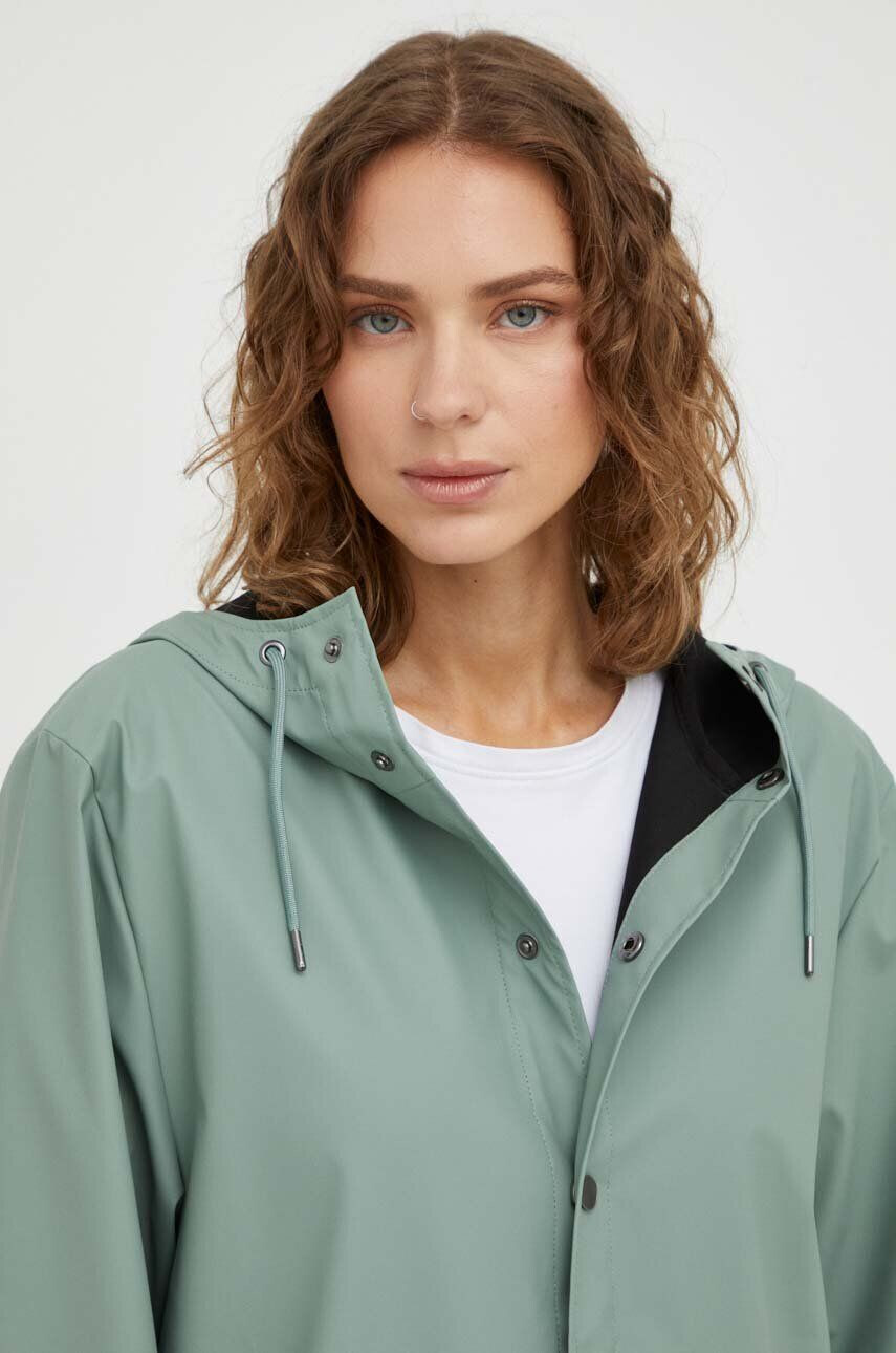 Rains geaca de ploaie 12020 Jackets culoarea verde de tranzitie - Pled.ro