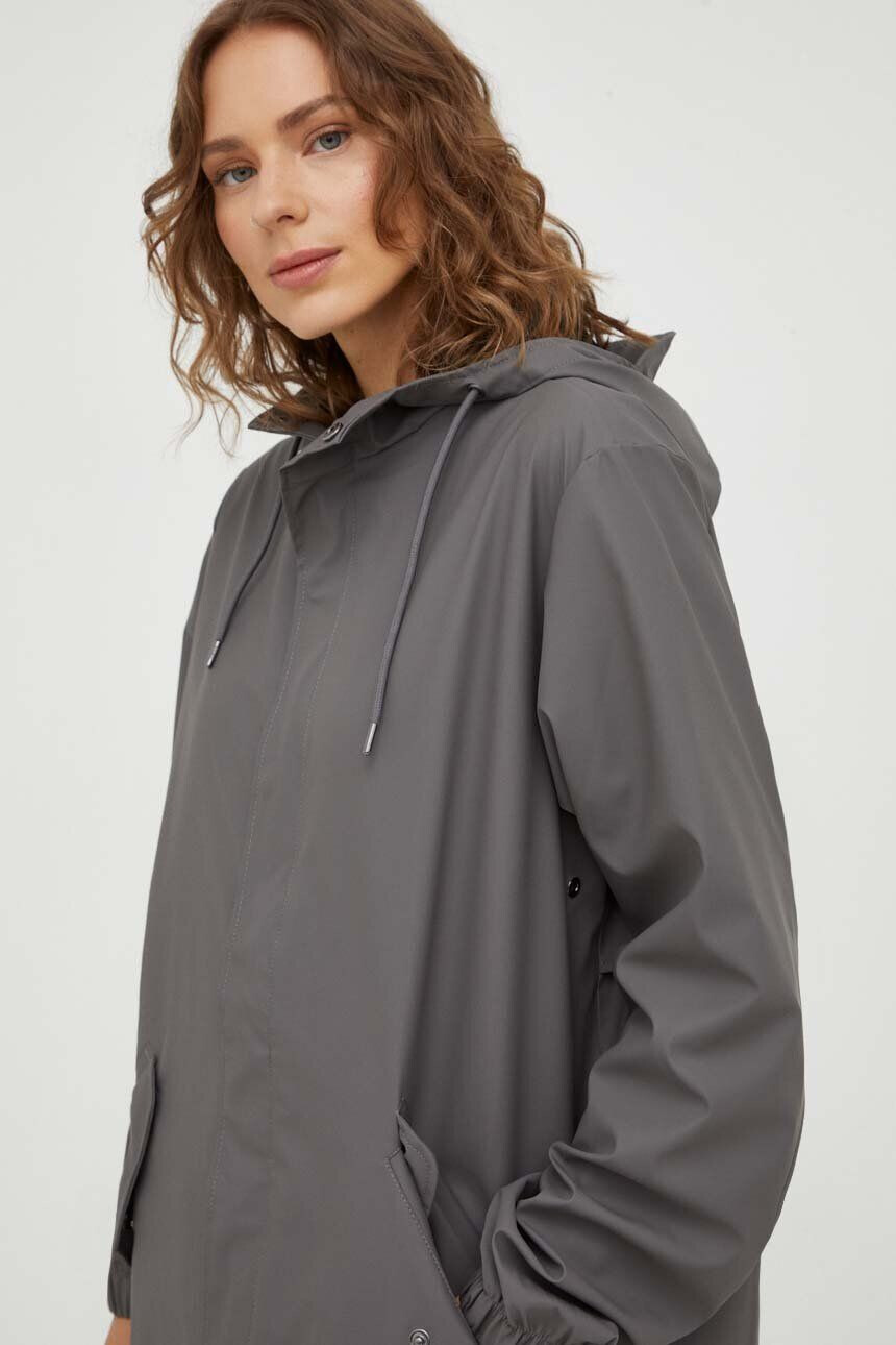 Rains geaca de ploaie 18140 Jackets culoarea gri de tranzitie - Pled.ro