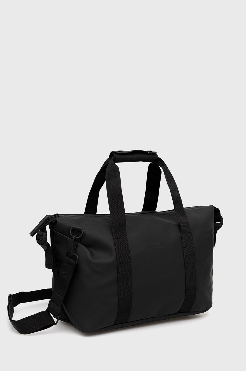 Rains geanta 13190 Weekend Bag Small culoarea negru - Pled.ro