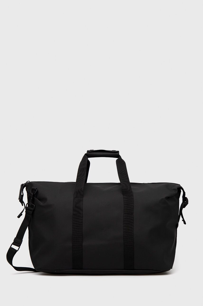 Rains geanta 13200 Weekend Bag culoarea negru - Pled.ro