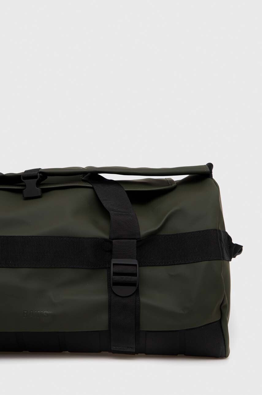 Rains geanta 13370 Duffel Bag culoarea verde - Pled.ro