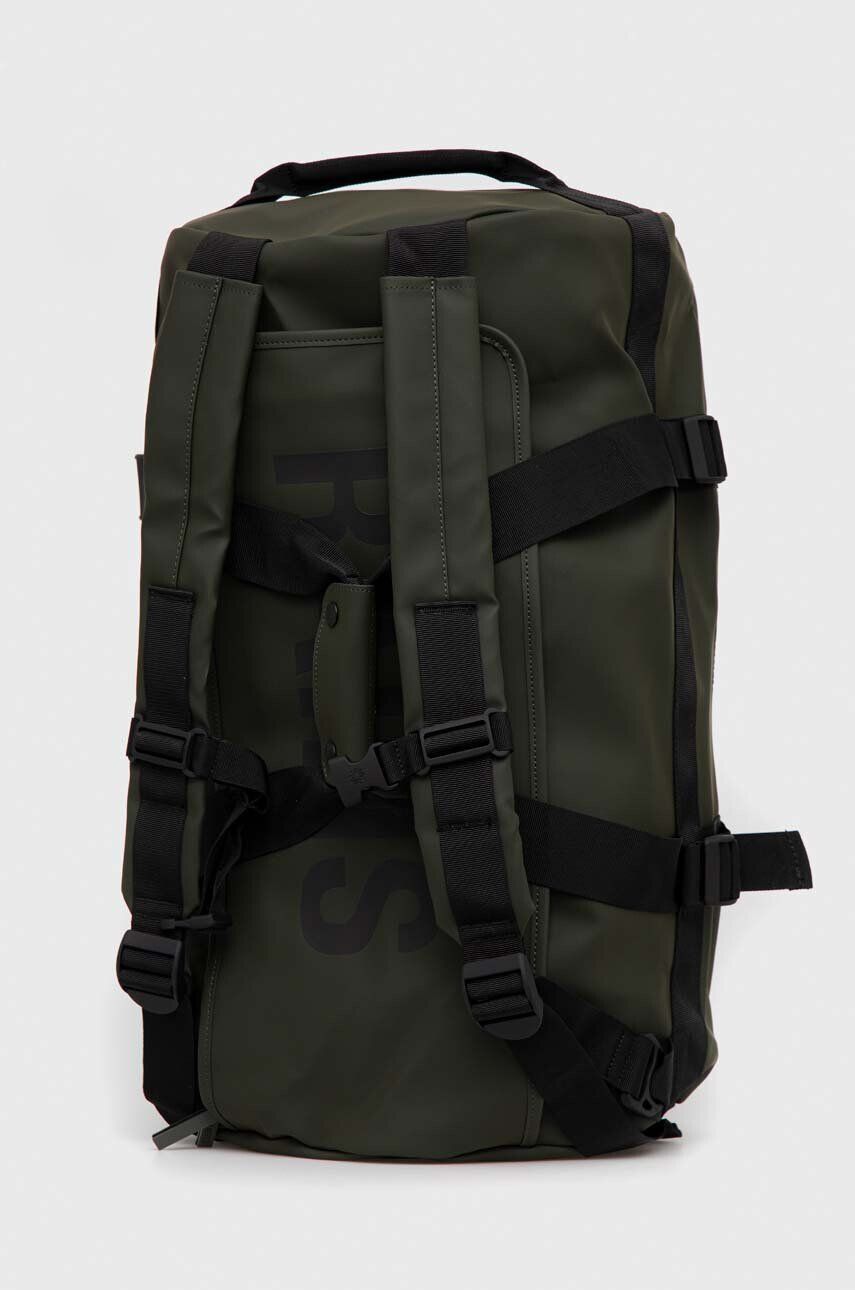 Rains geanta 13370 Duffel Bag culoarea verde - Pled.ro