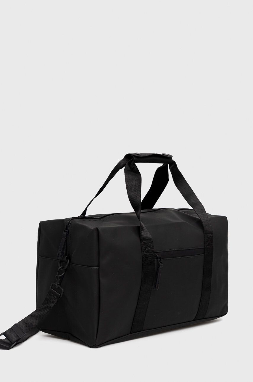 Rains geanta 13380 Gym Bag culoarea negru - Pled.ro