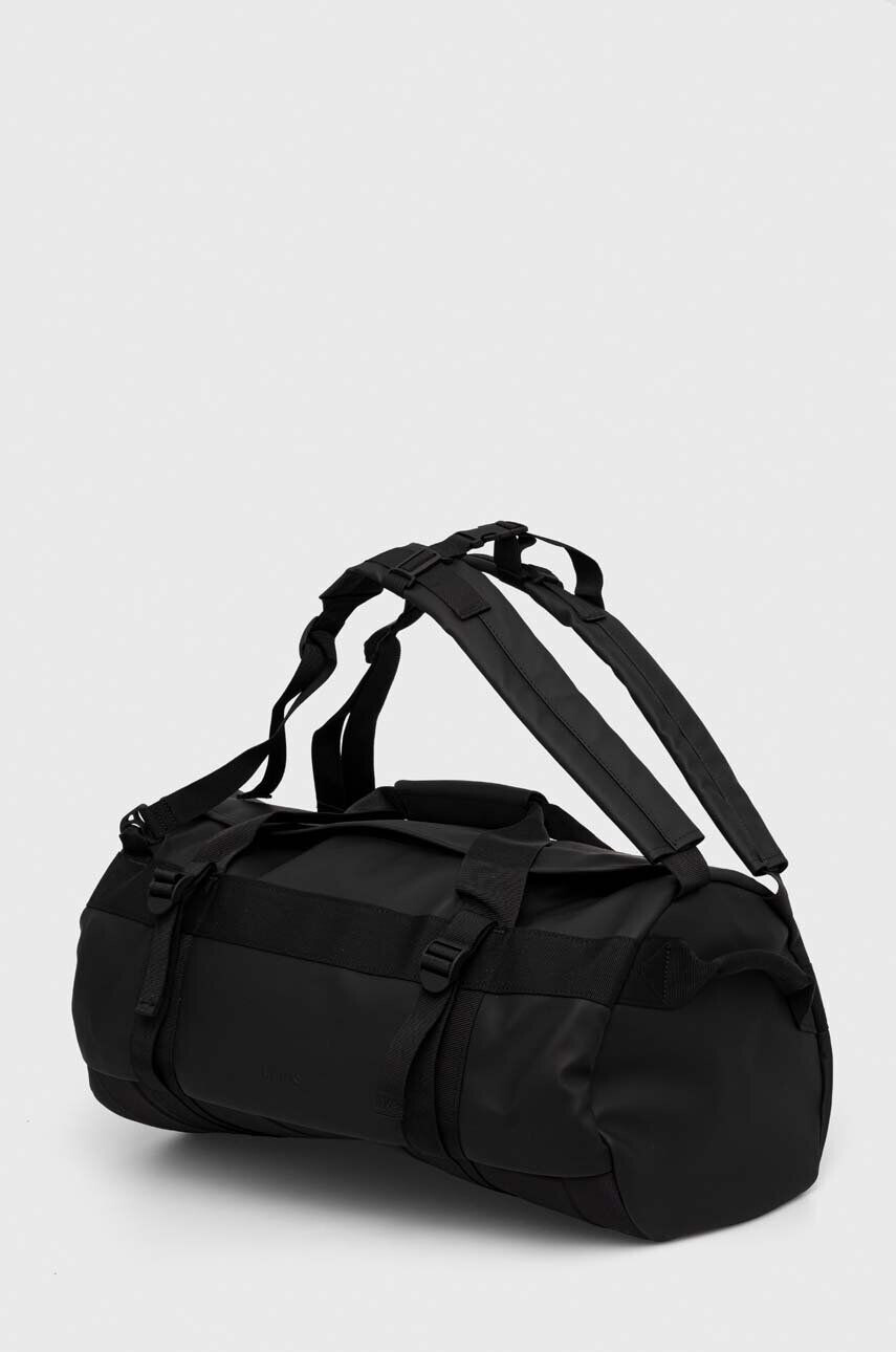 Rains geanta 13480 Duffel Bags culoarea negru - Pled.ro