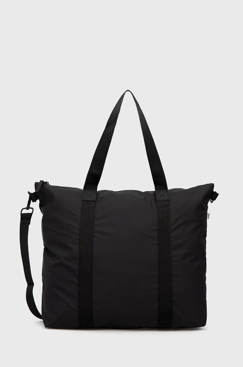 Rains geantă 13890 Tote Bag culoarea negru 13890.01-Black - Pled.ro