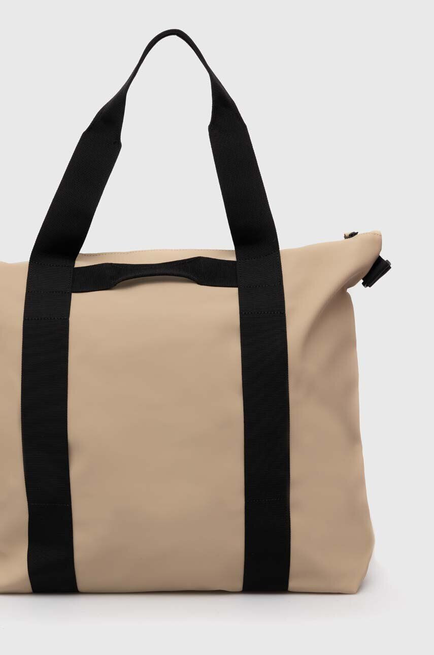 Rains geanta 14150 Tote Bags culoarea bej - Pled.ro