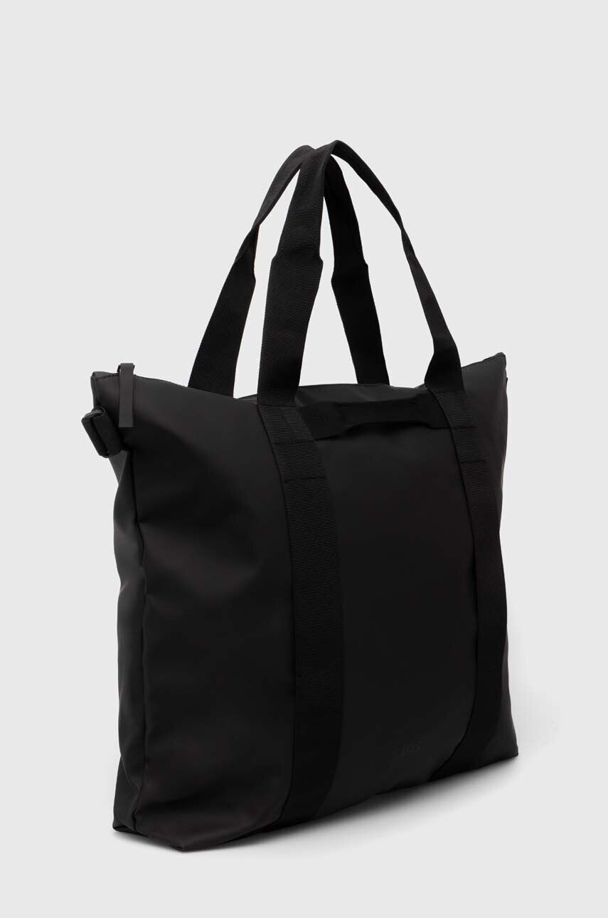 Rains geanta 14150 Tote Bags culoarea negru - Pled.ro