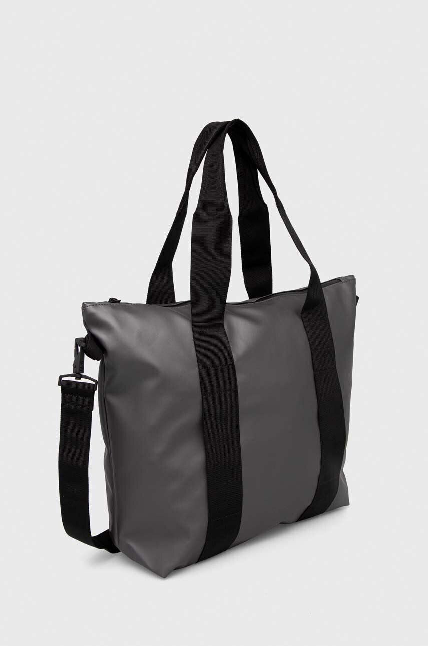 Rains geanta 14160 Tote Bags culoarea gri - Pled.ro