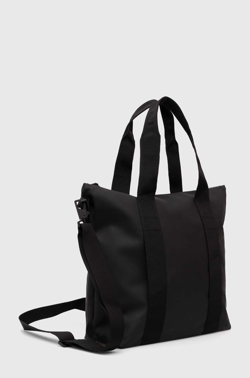 Rains geanta 14160 Tote Bags culoarea negru - Pled.ro