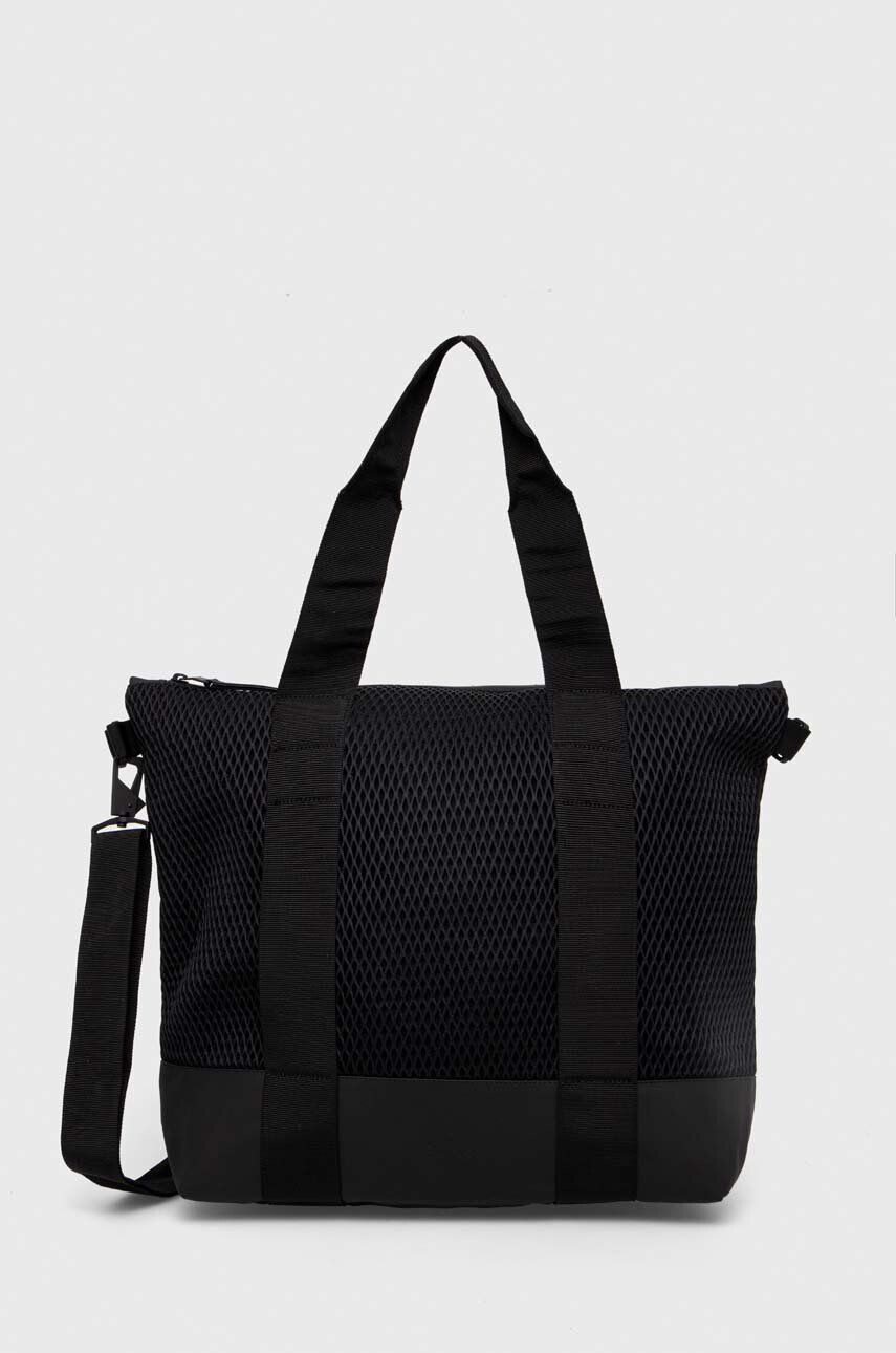 Rains geanta 14170 Tote Bags culoarea negru - Pled.ro