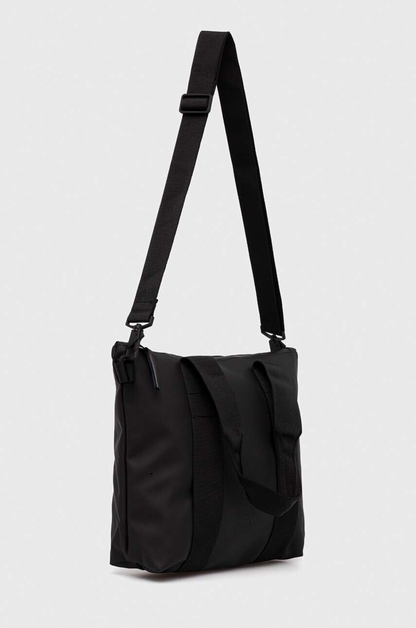 Rains geanta 14180 Tote Bags culoarea negru - Pled.ro