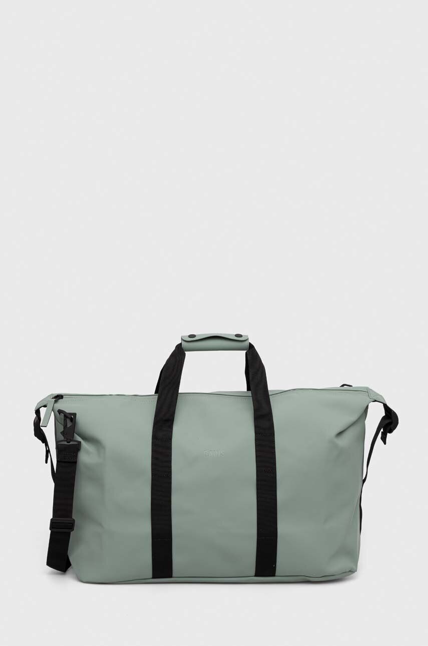 Rains geanta 14200 Weekendbags culoarea verde - Pled.ro