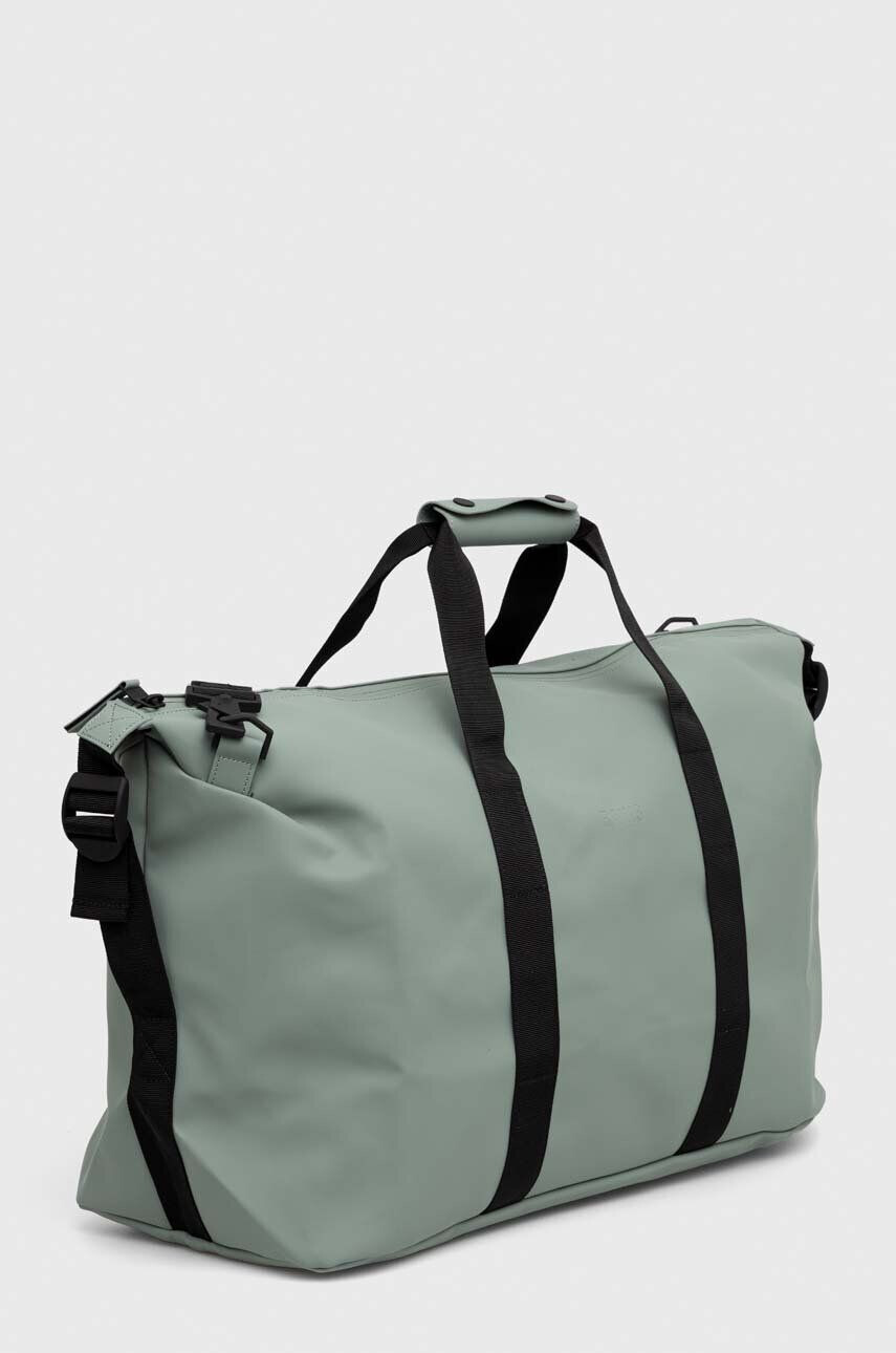 Rains geanta 14200 Weekendbags culoarea verde - Pled.ro