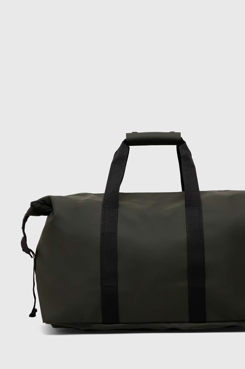 Rains geanta 14200 Weekendbags culoarea verde - Pled.ro