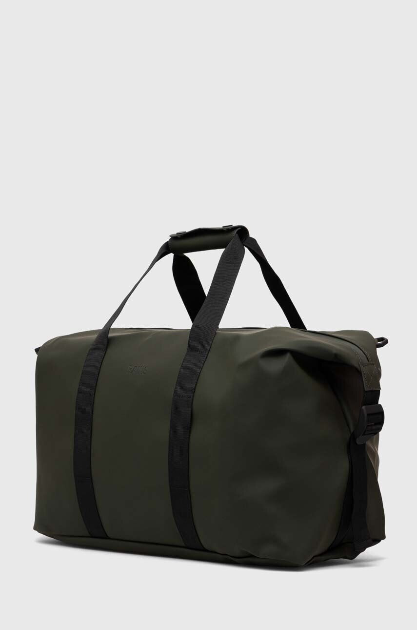 Rains geanta 14200 Weekendbags culoarea verde - Pled.ro