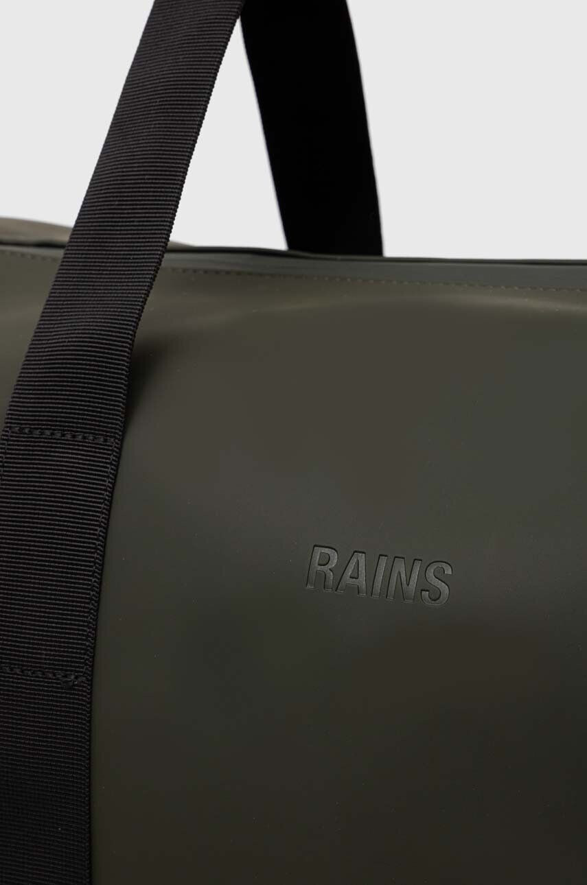 Rains geanta 14200 Weekendbags culoarea verde - Pled.ro