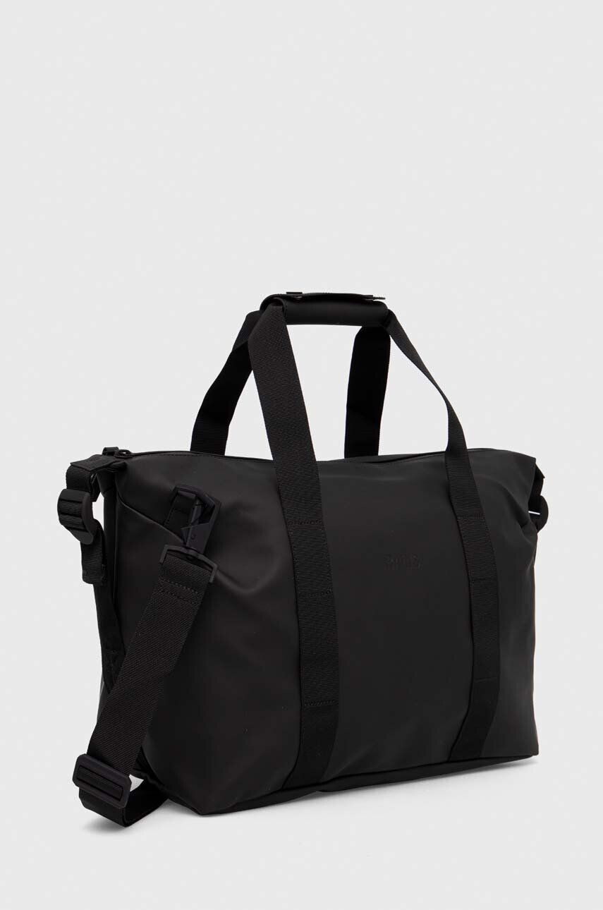 Rains geanta 14220 Weekendbags culoarea negru - Pled.ro