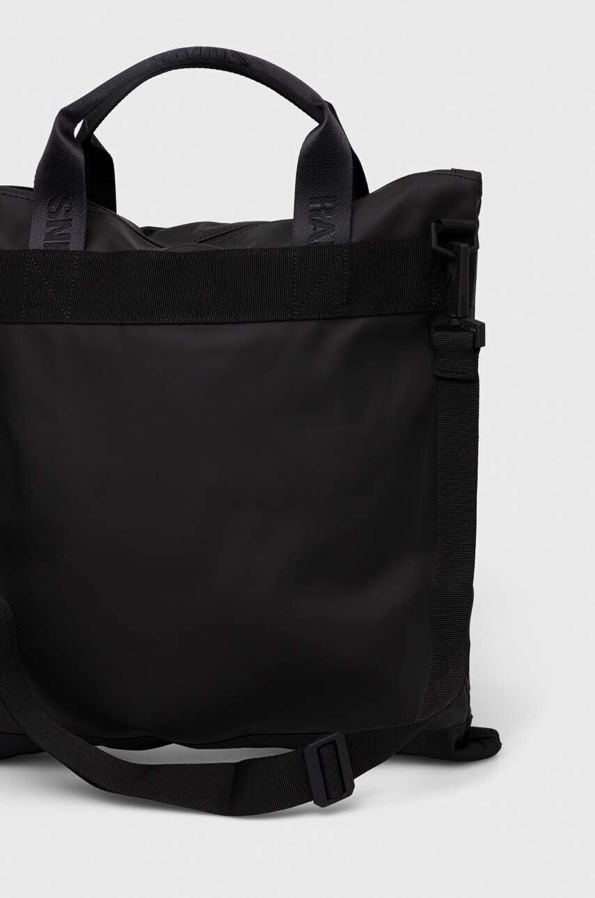 Rains geanta 14360 Tote Bags culoarea negru - Pled.ro