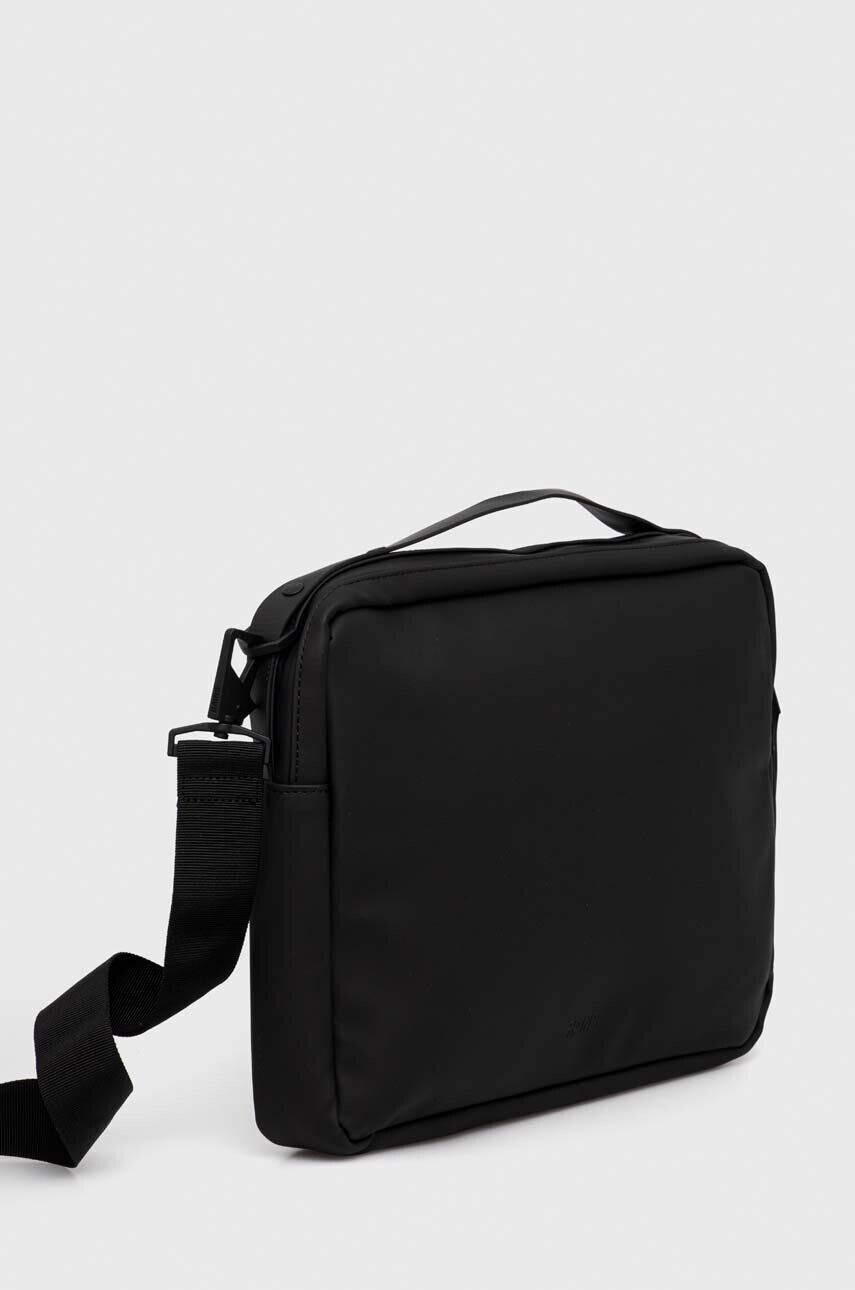 Rains geanta laptop 13280 Messenger Bags culoarea negru - Pled.ro