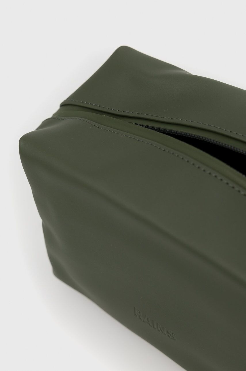 Rains portfard 15580 Wash Bag Small culoarea verde - Pled.ro