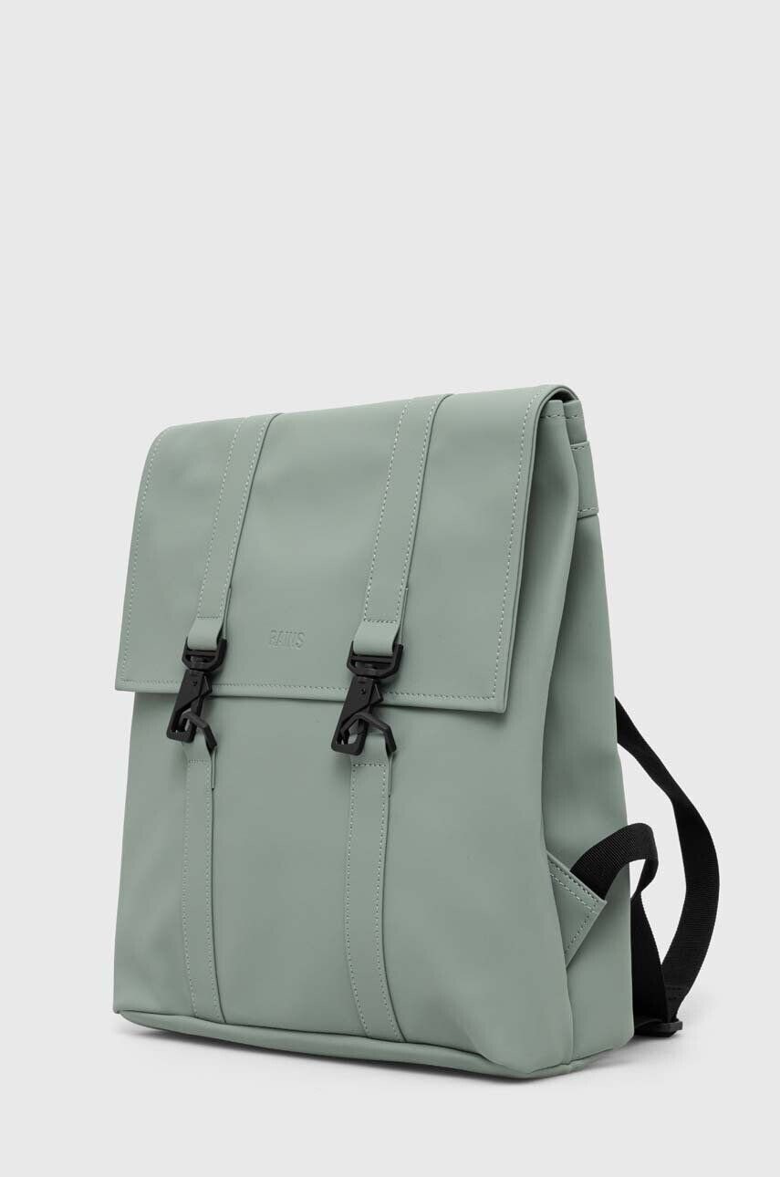 Rains rucsac 13310 Backpacks culoarea verde mare neted - Pled.ro