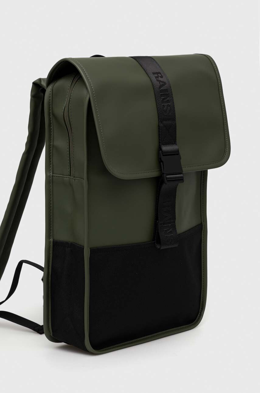 Rains rucsac 13780 Trail Backpack Mini culoarea verde mare neted 13780.65-65Evergree - Pled.ro