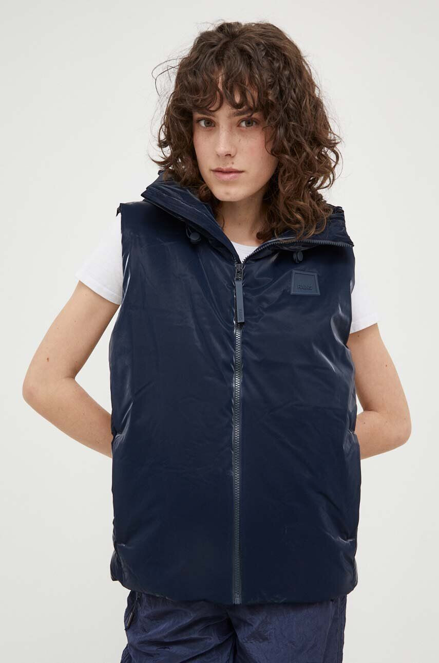 Rains vesta 15710 Loop Vest culoarea albastru marin de iarna - Pled.ro