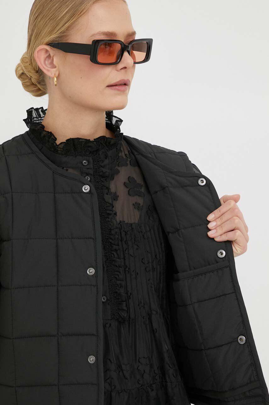 Rains vestă 18190 Liner W Vest culoarea negru de tranzitie 18190.01-01Black - Pled.ro