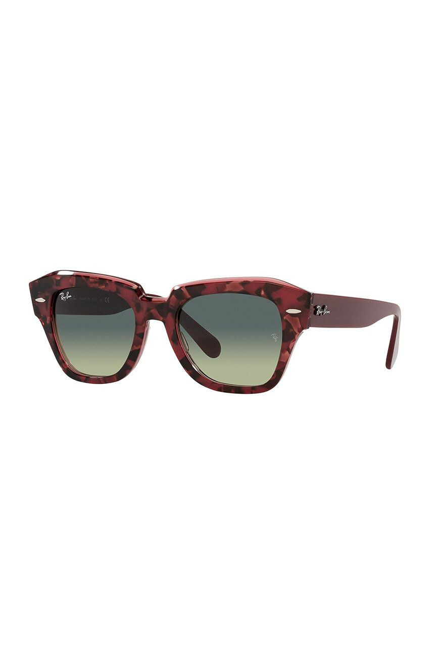 Ray-Ban ochelari culoarea bordo - Pled.ro