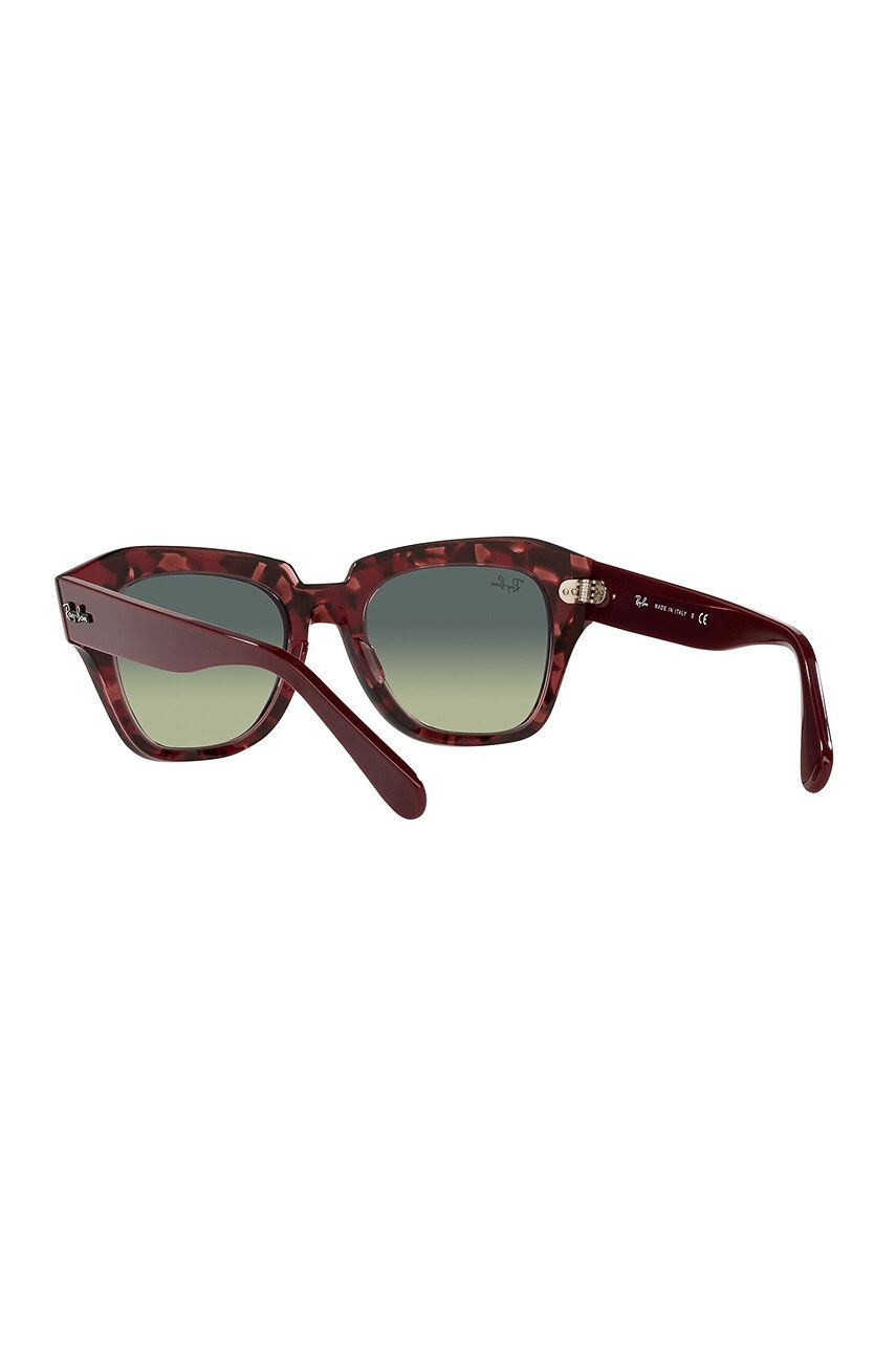 Ray-Ban ochelari culoarea bordo - Pled.ro