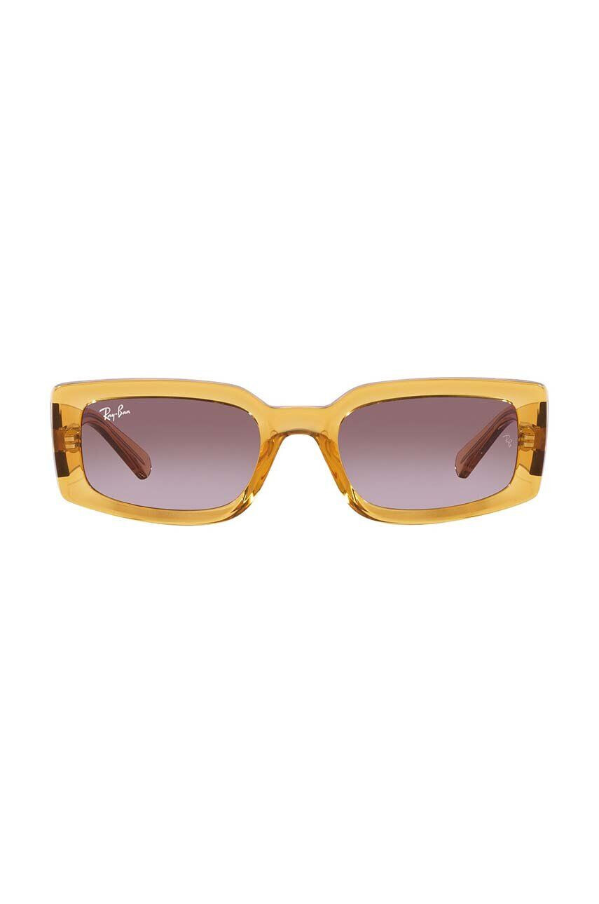 Ray-Ban ochelari de soare culoarea galben - Pled.ro