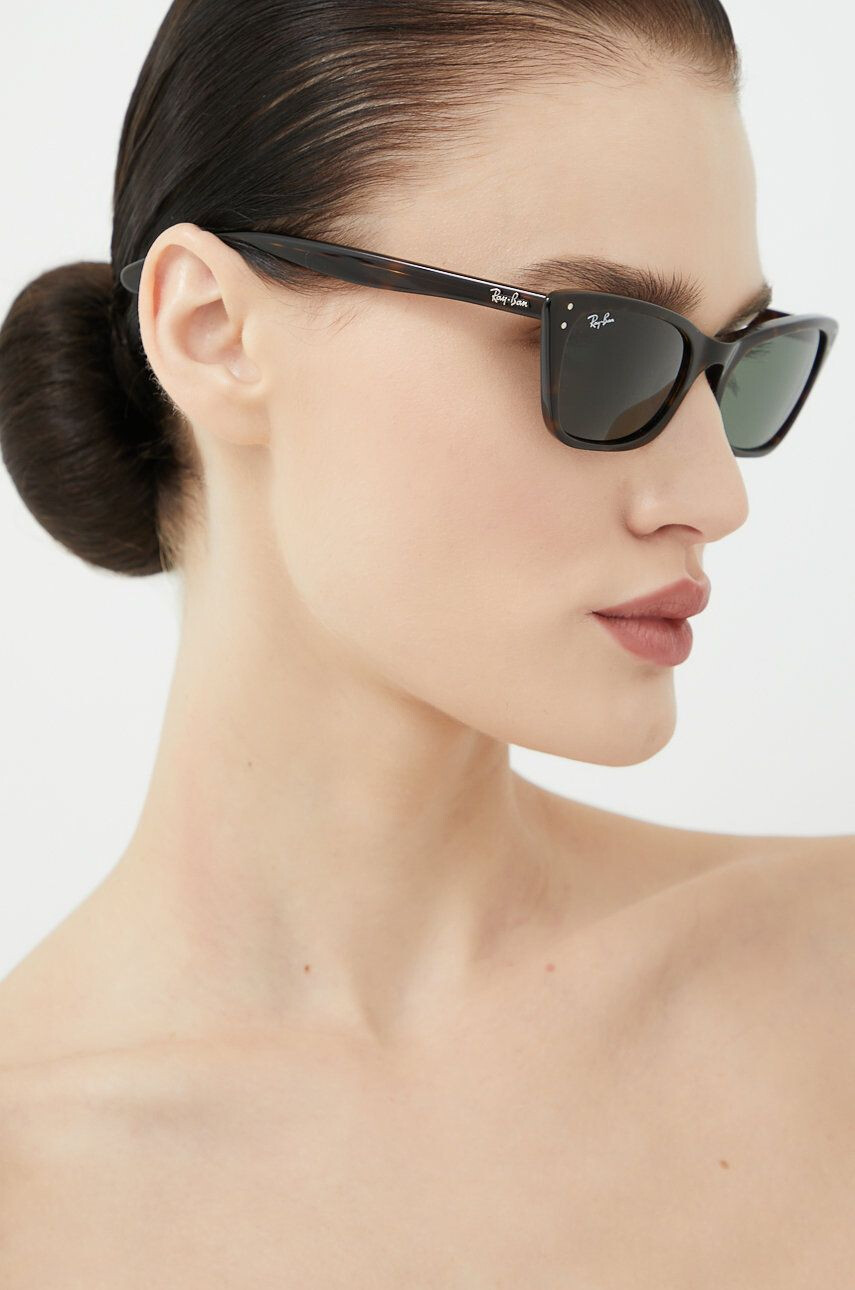 Ray-Ban ochelari de soare femei culoarea maro - Pled.ro