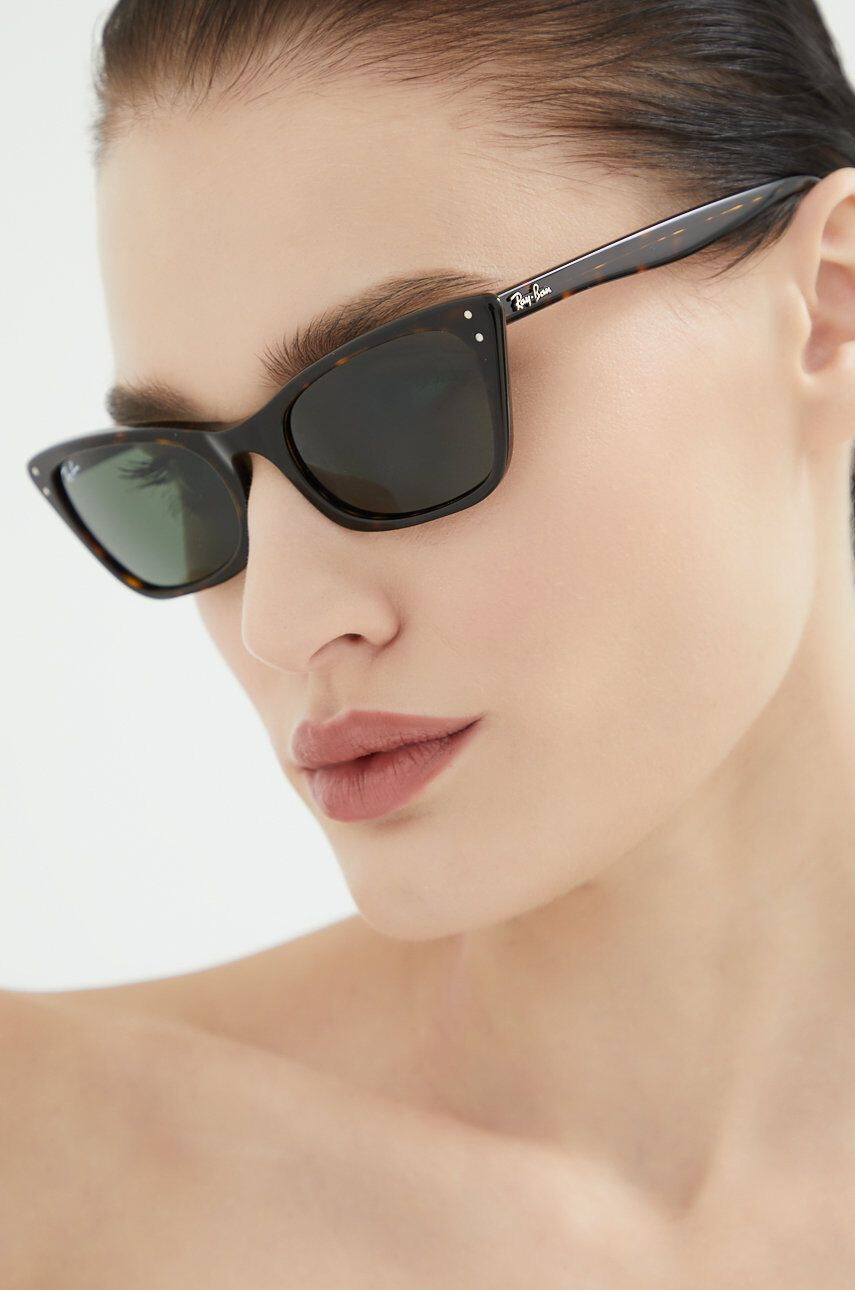 Ray-Ban ochelari de soare femei culoarea maro - Pled.ro