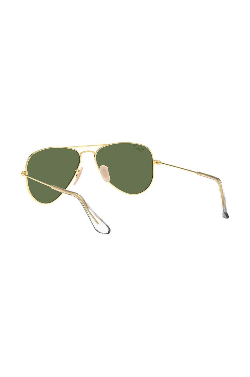 Ray-Ban ochelari de soare copii Junior Aviator culoarea verde 0RJ9506S-Polarized - Pled.ro