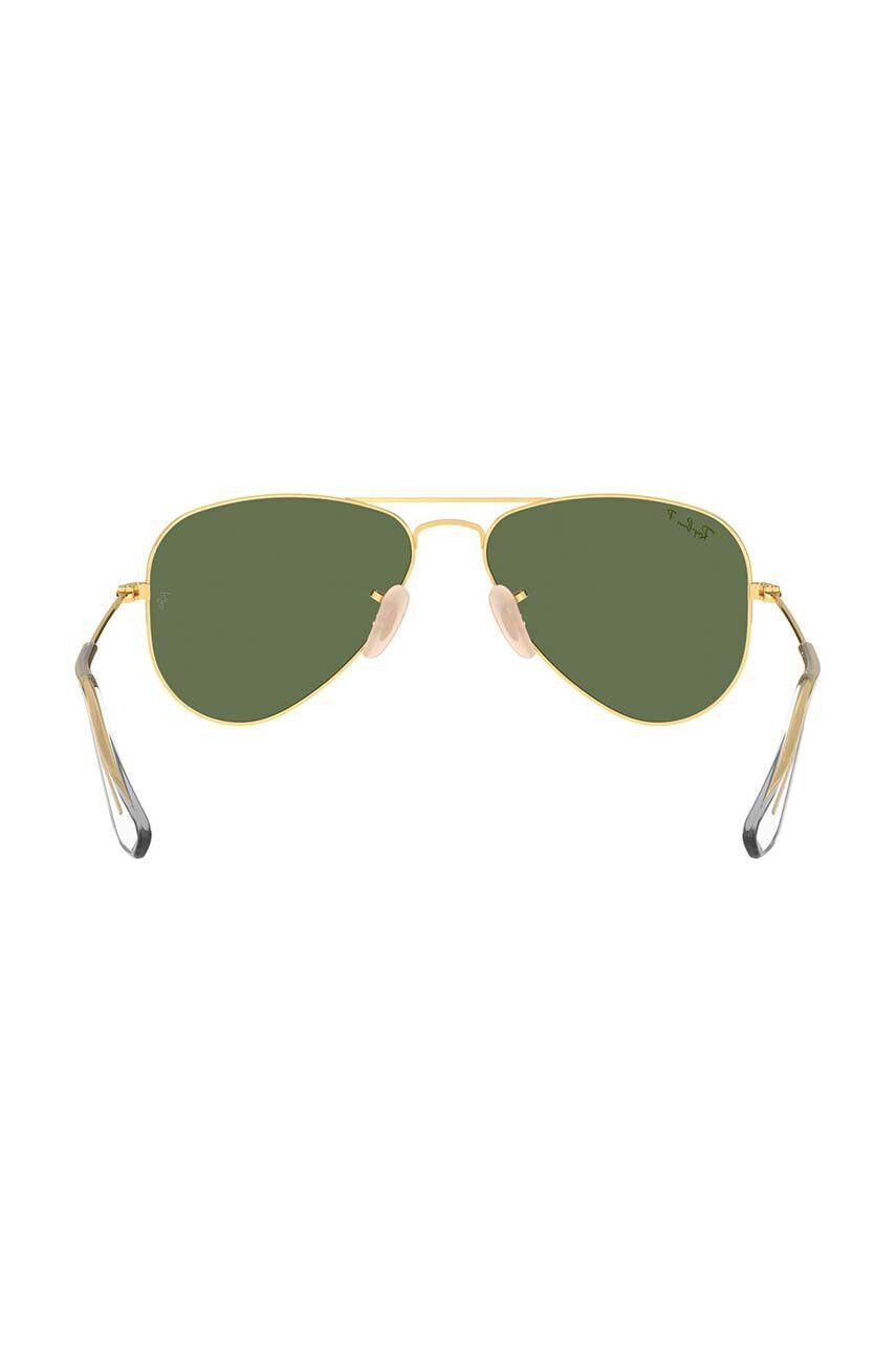 Ray-Ban ochelari de soare copii Junior Aviator culoarea verde 0RJ9506S-Polarized - Pled.ro