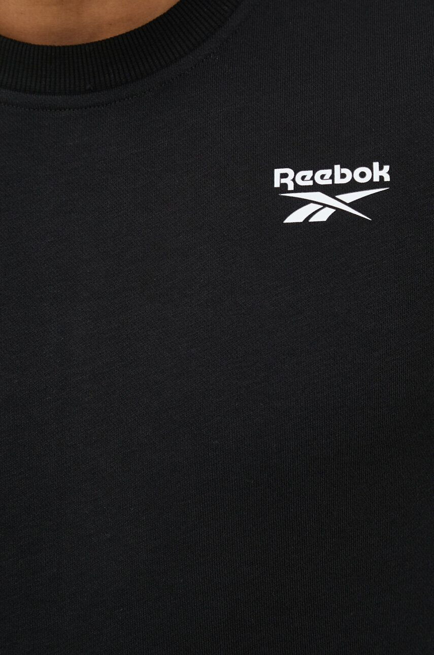 Reebok bluza barbati culoarea albastru marin cu glugă cu imprimeu - Pled.ro