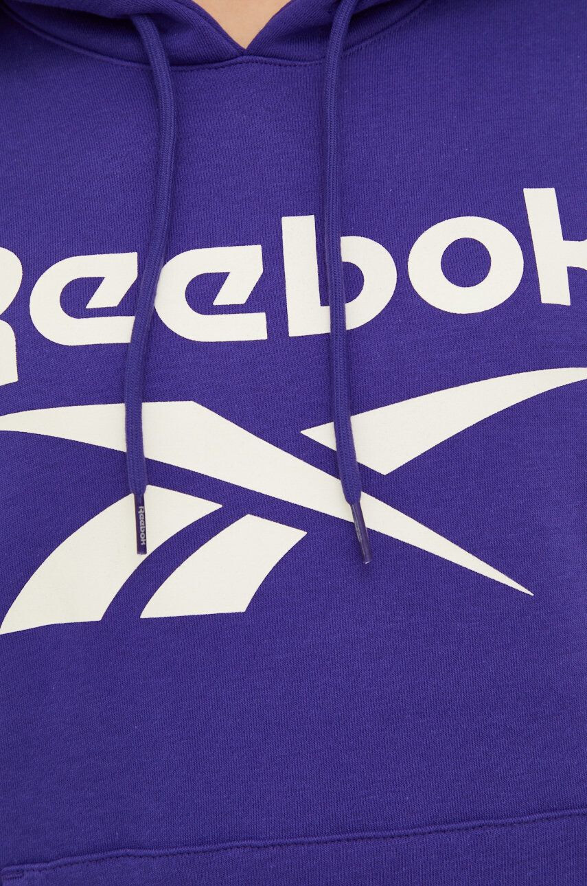 Reebok bluza femei culoarea violet cu imprimeu - Pled.ro