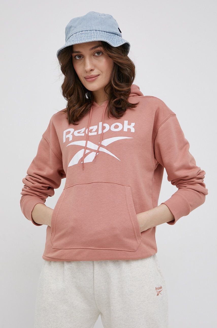 Reebok bluză HB2293 femei culoarea portocaliu cu imprimeu HB2293-CANCOR - Pled.ro