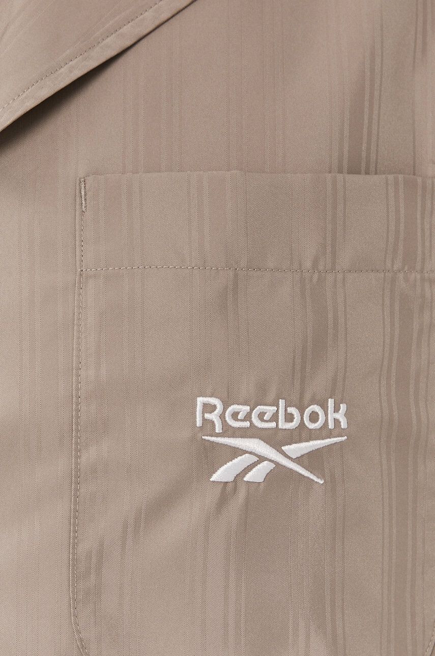 Reebok Classic camasa barbati culoarea gri cu guler clasic regular - Pled.ro