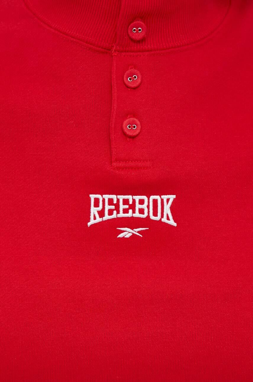 Reebok Classic hanorac de bumbac femei culoarea portocaliu neted - Pled.ro