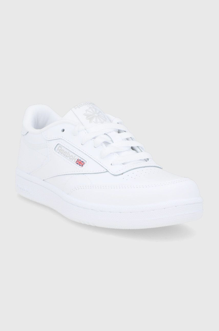 Reebok Classic încălțăminte din piele pentru copii BS6168 culoarea alb - Pled.ro