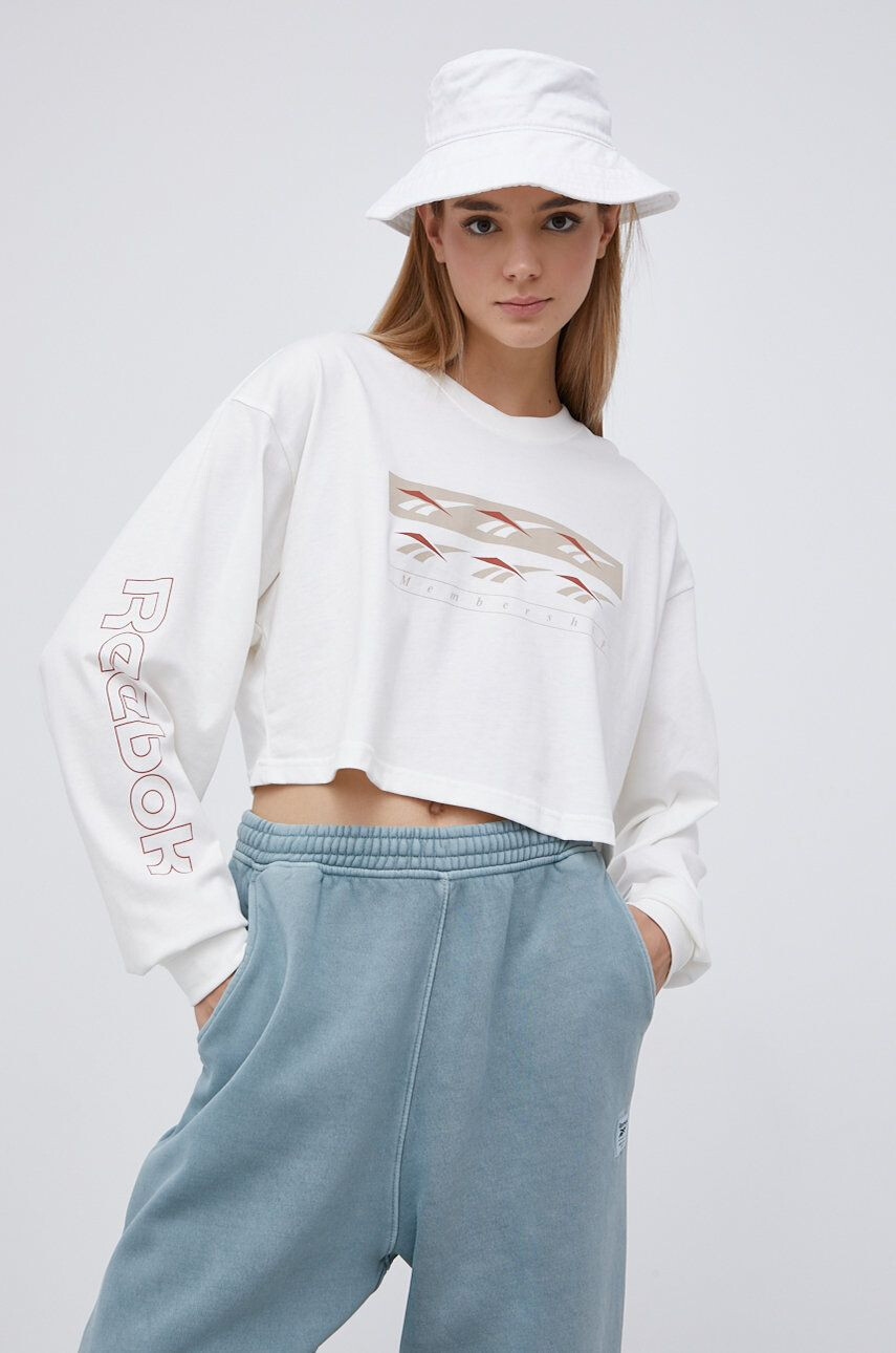 Reebok Classic longsleeve din bumbac - Pled.ro