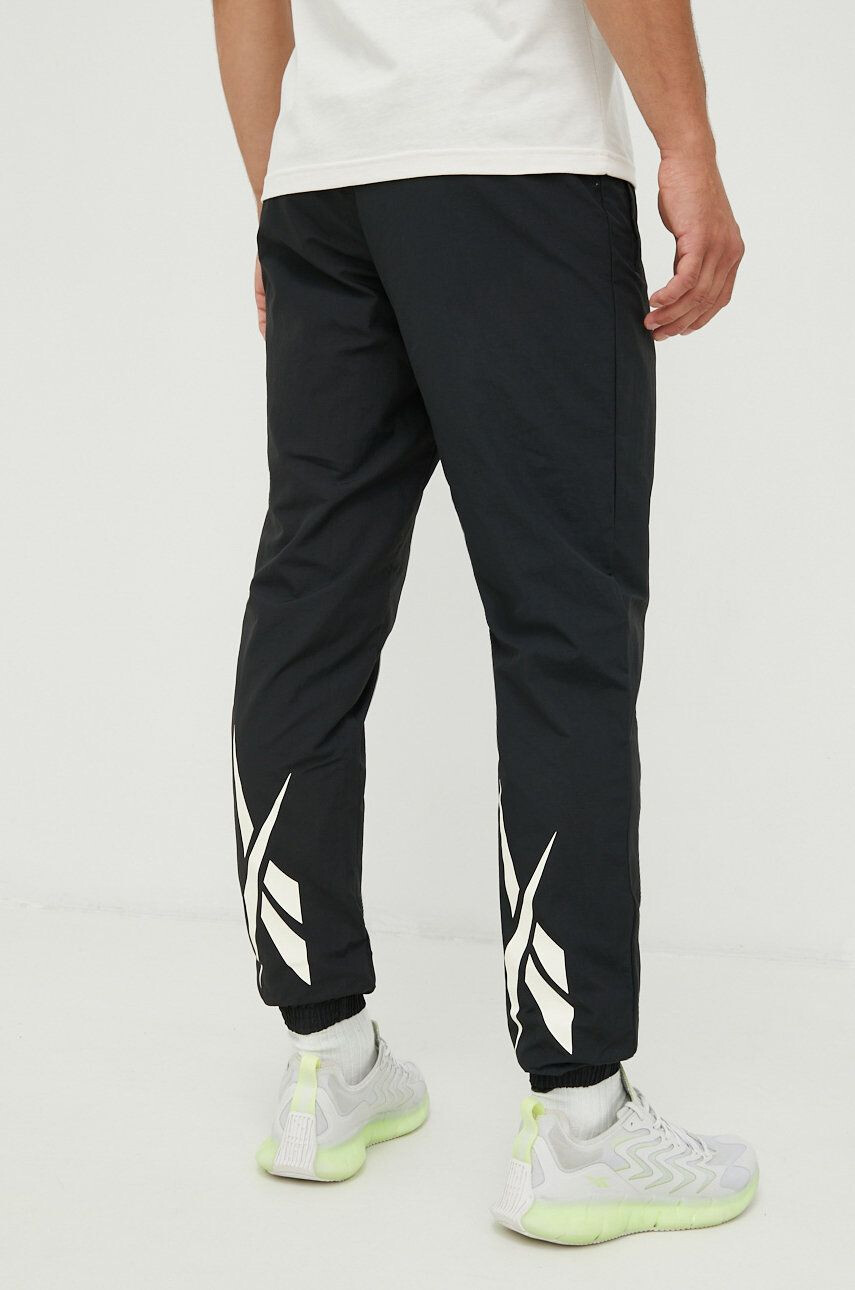 Reebok Classic pantaloni de trening barbati culoarea negru neted - Pled.ro