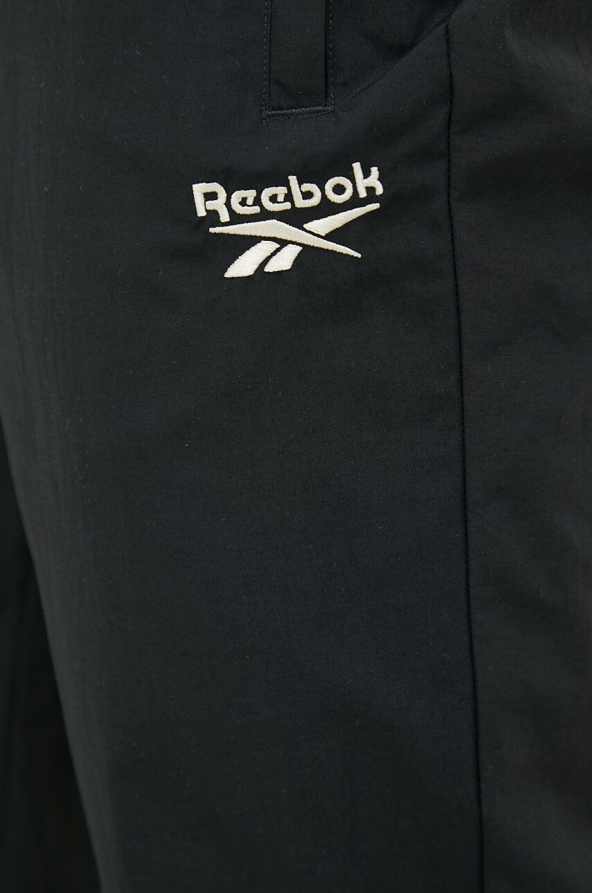 Reebok Classic pantaloni de trening barbati culoarea negru neted - Pled.ro