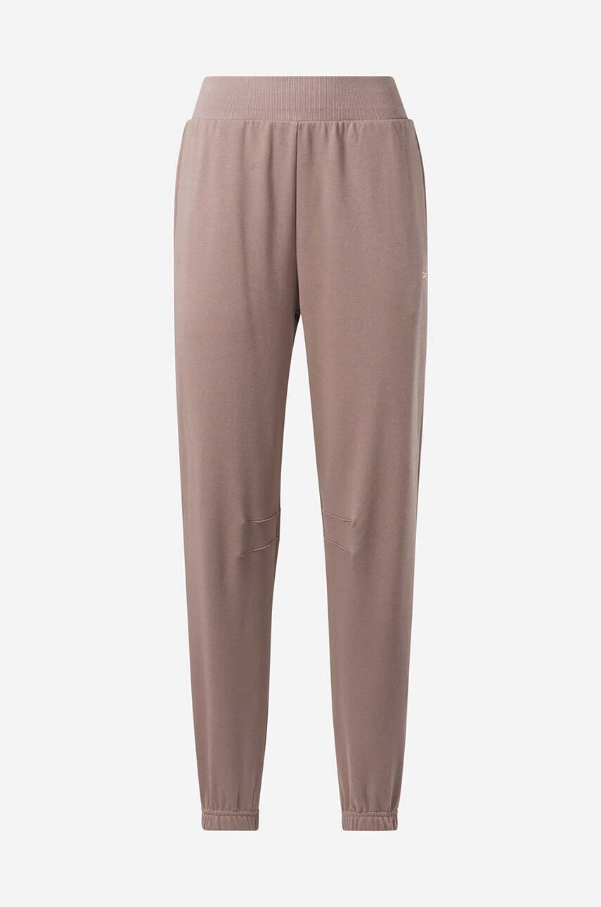 Reebok Classic pantaloni de trening din bumbac WDE FT Jogger culoarea roz neted HS0395-TAUPE - Pled.ro