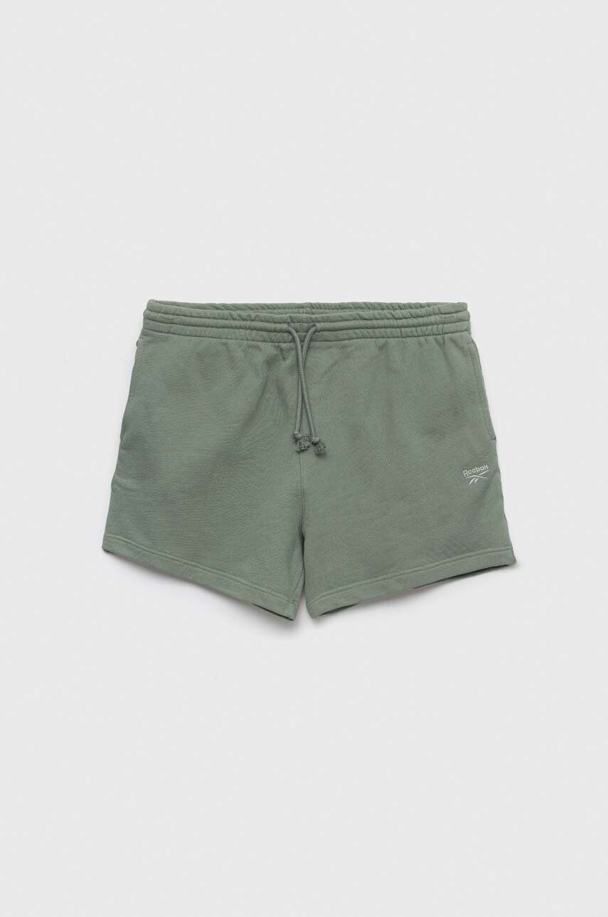 Reebok Classic pantaloni scurti din bumbac culoarea verde - Pled.ro