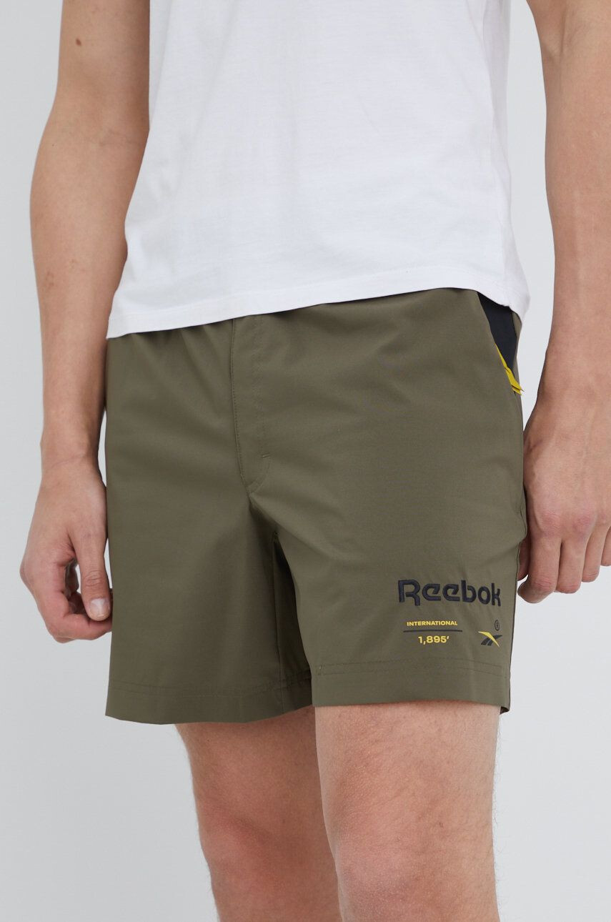 Reebok Classic pantaloni scurti H54406 barbati culoarea verde - Pled.ro