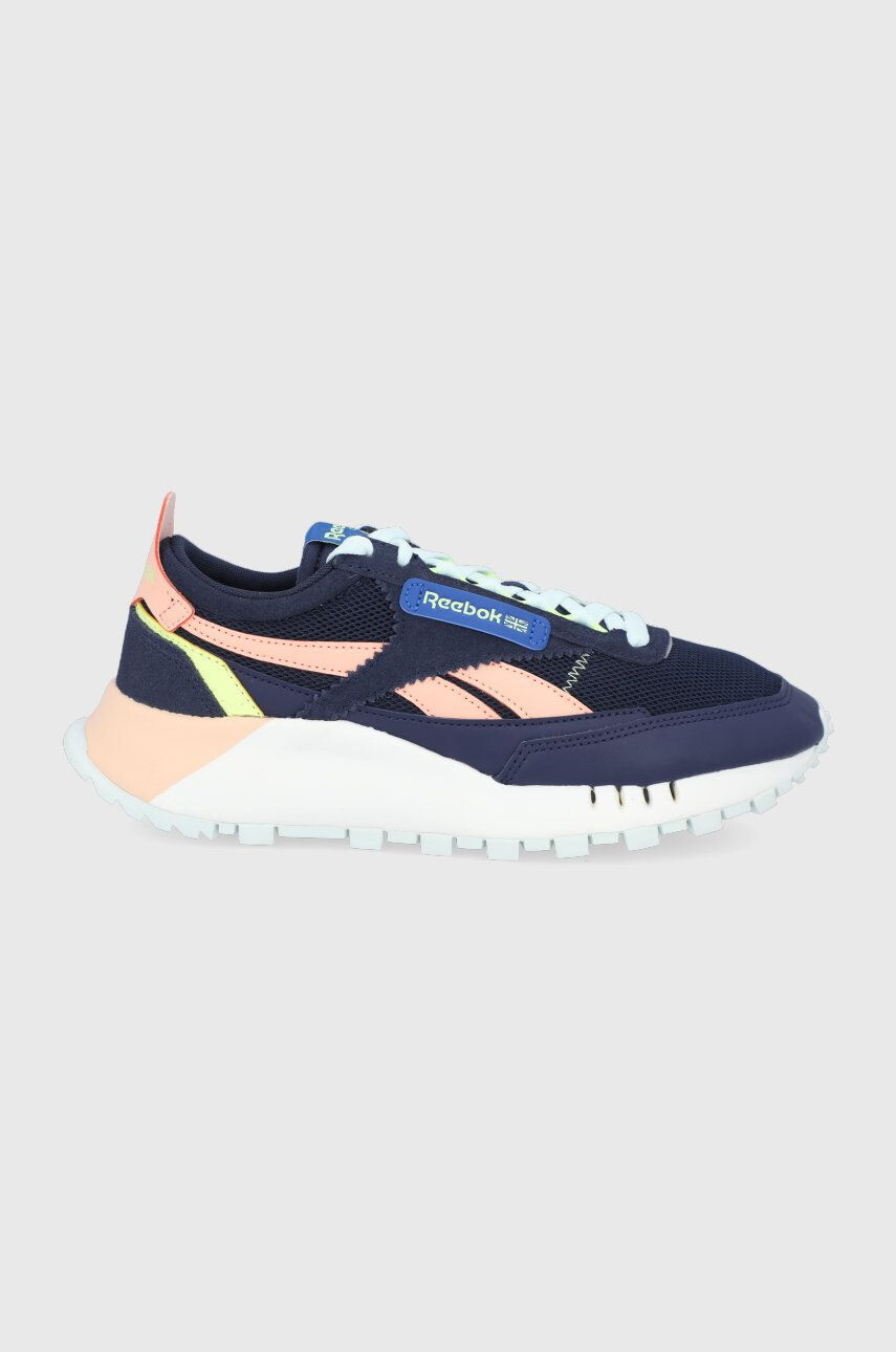 Reebok Classic Pantofi CL LEGACY FY7749.D culoarea albastru marin cu toc plat - Pled.ro