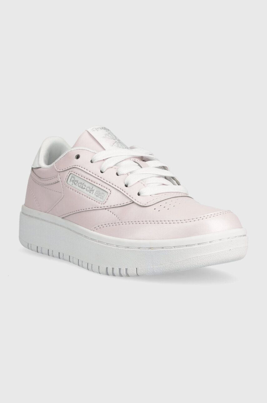 Reebok Classic sneakers pentru copii CLUB C DOUBLE culoarea roz - Pled.ro