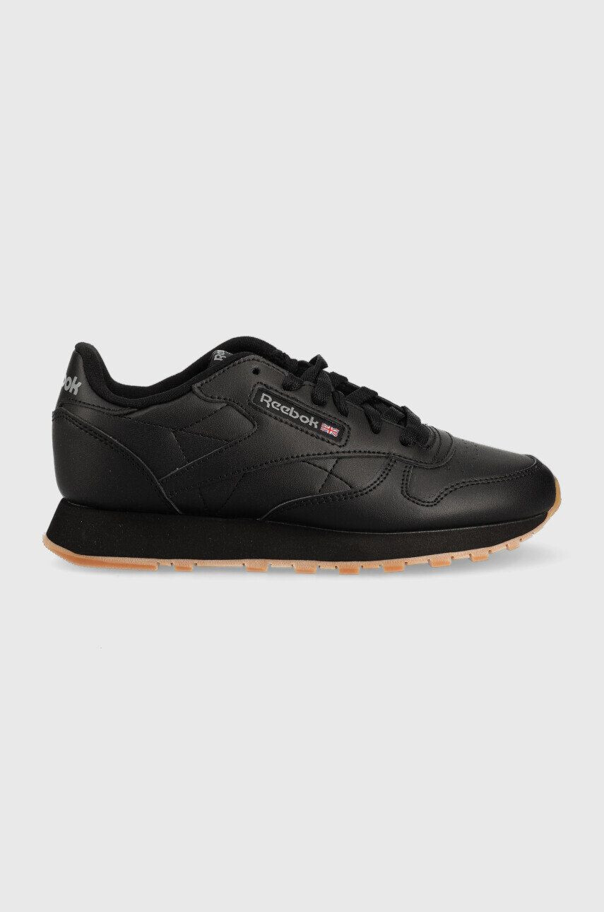 Reebok Classic teniși din piele copii Cl Lthr culoarea negru - Pled.ro